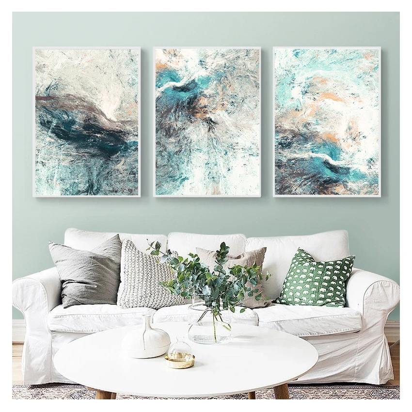 Canvas Paintings Modular Pictures Wall Art for Living Room Decoration No Framed Modern Simplicity of Abstract