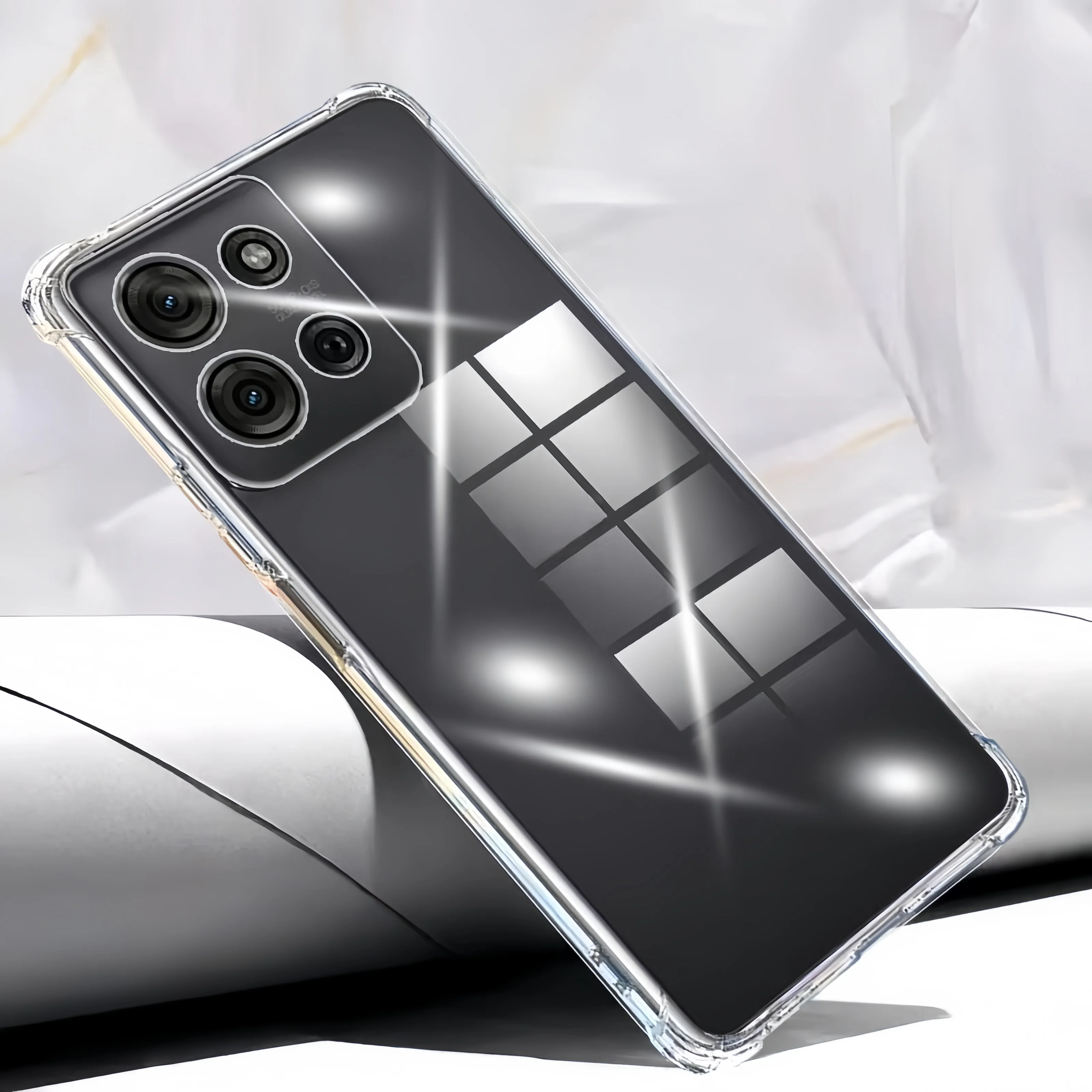 Transparent TPU Shockproof Pro - Phone Cases Moto G 2025 ulasan dan harga
