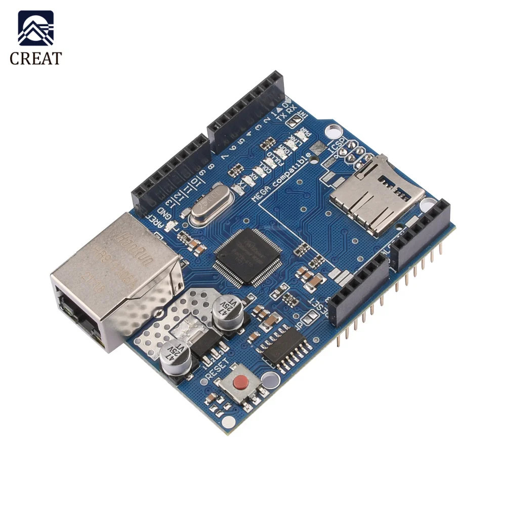 Mega2560 Ethernet Shield W5100 Mega 2560 R3 placa de expansión de red para Arduino