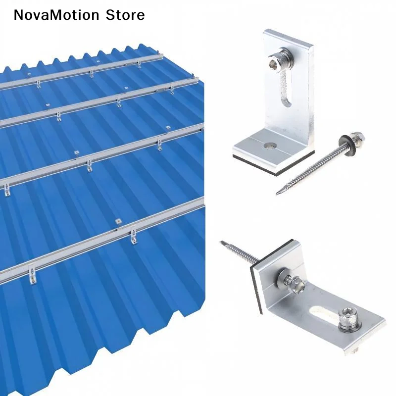 [NM]Aluminum Solar Panel Mounting L Bracket PV Connection Rail Cross Interconnects For RV Boat Off Roof Solar Installation[NM]