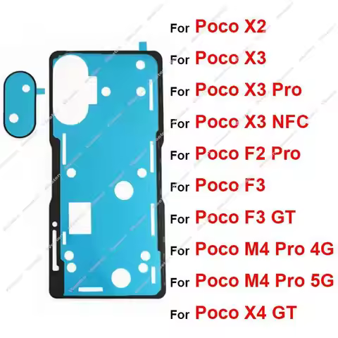 Rear Battery Housing Door Cover Adhesive Glue For Xiaomi Poco X2 X3 X3Pro X3NFC Poco M4 F2 Pro F3 X4 GT Back Camera Sticker Tape