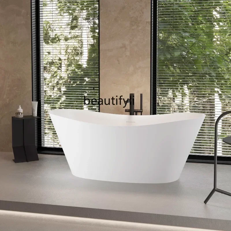 

PMMA polymer free-standing bathtub family hotel integrated double bathtub