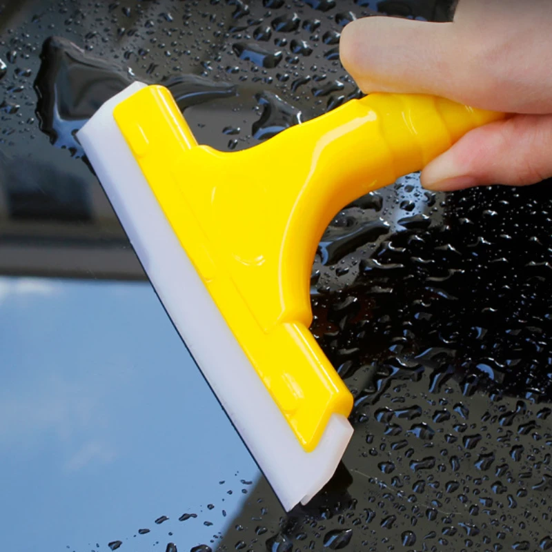 Car Glass Film Multifunctional Scraper Car Windshield Wiper Cleaner Bathroom Glass Washer Silicone Blade Cleaning Accessories