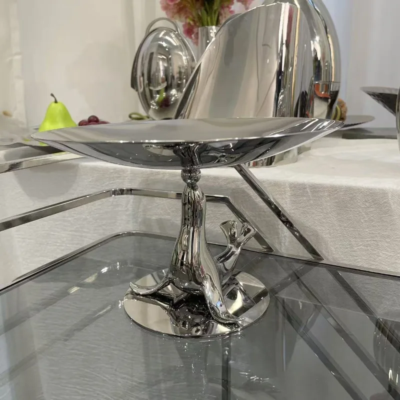 Light luxury living room creative fruit plate, high-value tableware, dining table fruit plate