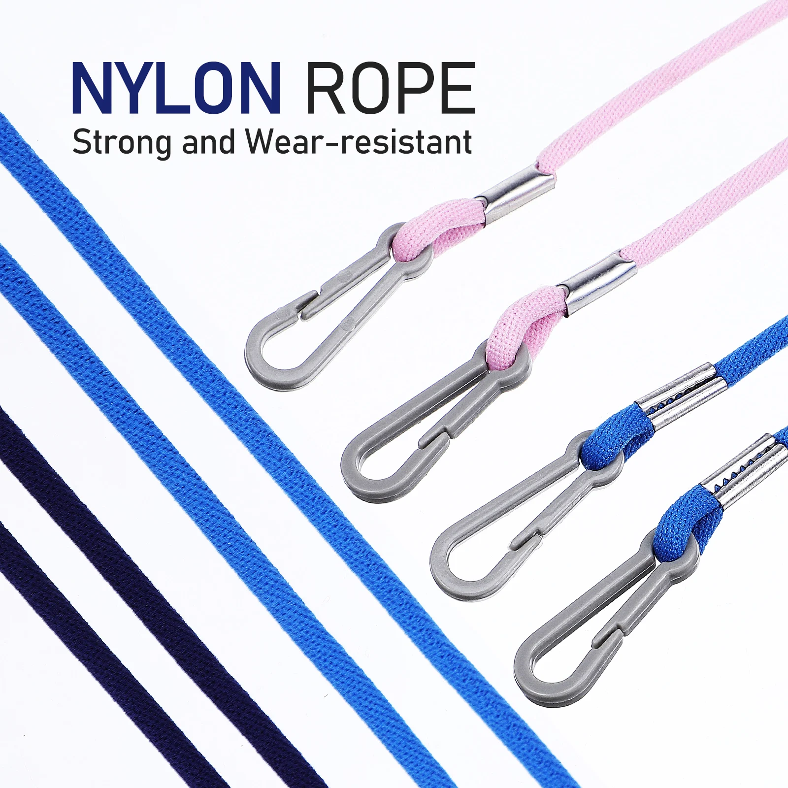 

6Pcs Children Glove Straps Nylon Adjustable Mitten Strings Anti Lost Rope Kids Glove Clips Soft Comfortable Lanyard