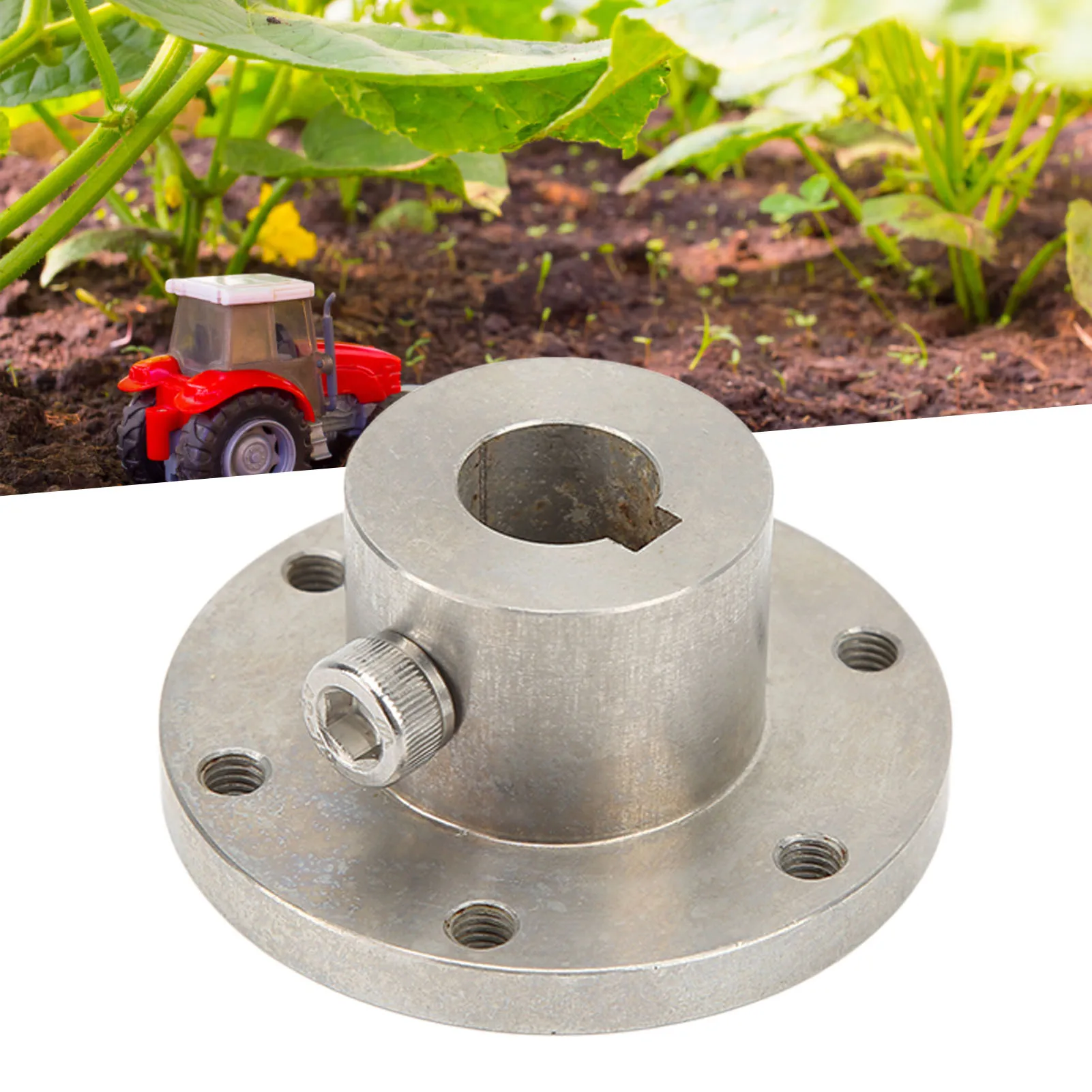 14mm Stainless Steel Key Hub 18014 14mm Stainless Steel Key Hub RC Shaft Coupling Replacement Parts with Chain Slot RC Accessory