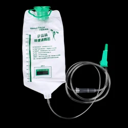 1200ML Home Enema Intestinal Flushing Bags Spa Coffee Enema Bag With 10pcs Tube Bowel Detoxification Colon Hydrotherapy Device