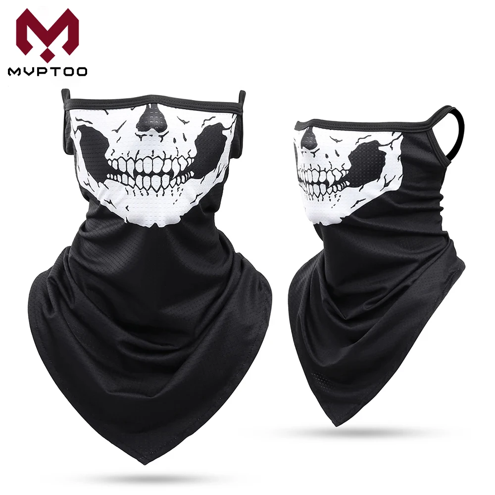 

Skull Bandana Breathable Scarf Summer Quick-drying Sun Protection Neck Gaiter Cycling Outdoor Sports Running Motorcycle Mask Men