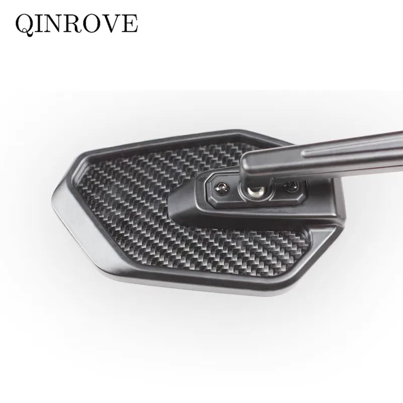 Motorcycle Rear Mirror Carbon Fiber Aluminum alloy 8/10mm Side Mirror Universal For Yamaha MT Suzuki Honda Benelli 180S TRK502X
