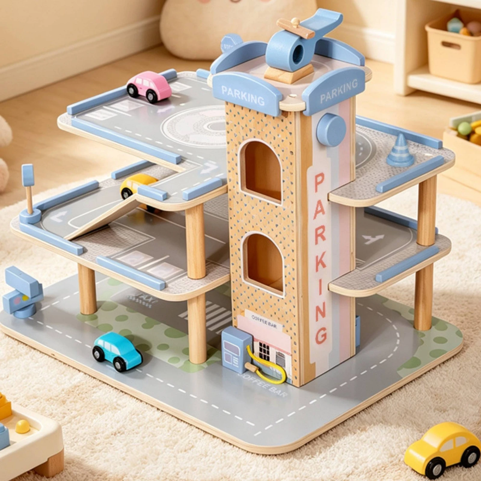 Garaje de Madera con Rampas, T - Toddler Learning Tower reseña y precio
