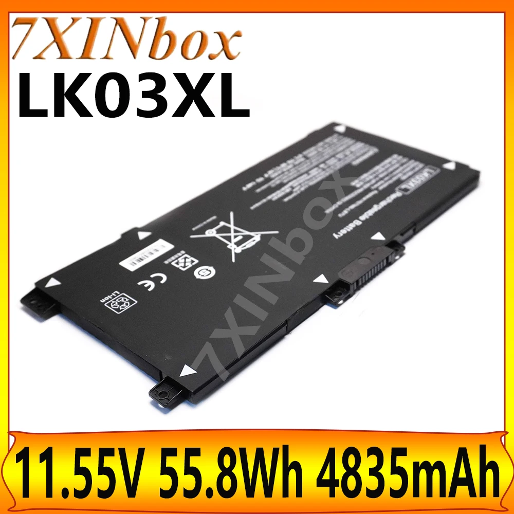 7XINbox LK03XL 11.55V 4835mAh 55.8Wh OEM Laptop Battery For HP Envy X360 15-BP 15-BQ 17-AE 17-CE L09280-855 series