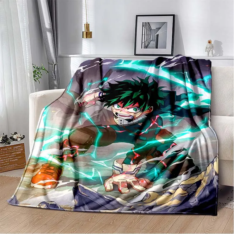 Anime My Hero Academia Printed Art Fleece Blanket for Beds Hiking Picnic Thick Quilt Fashionable Bedspread Fleece Throw Blanket