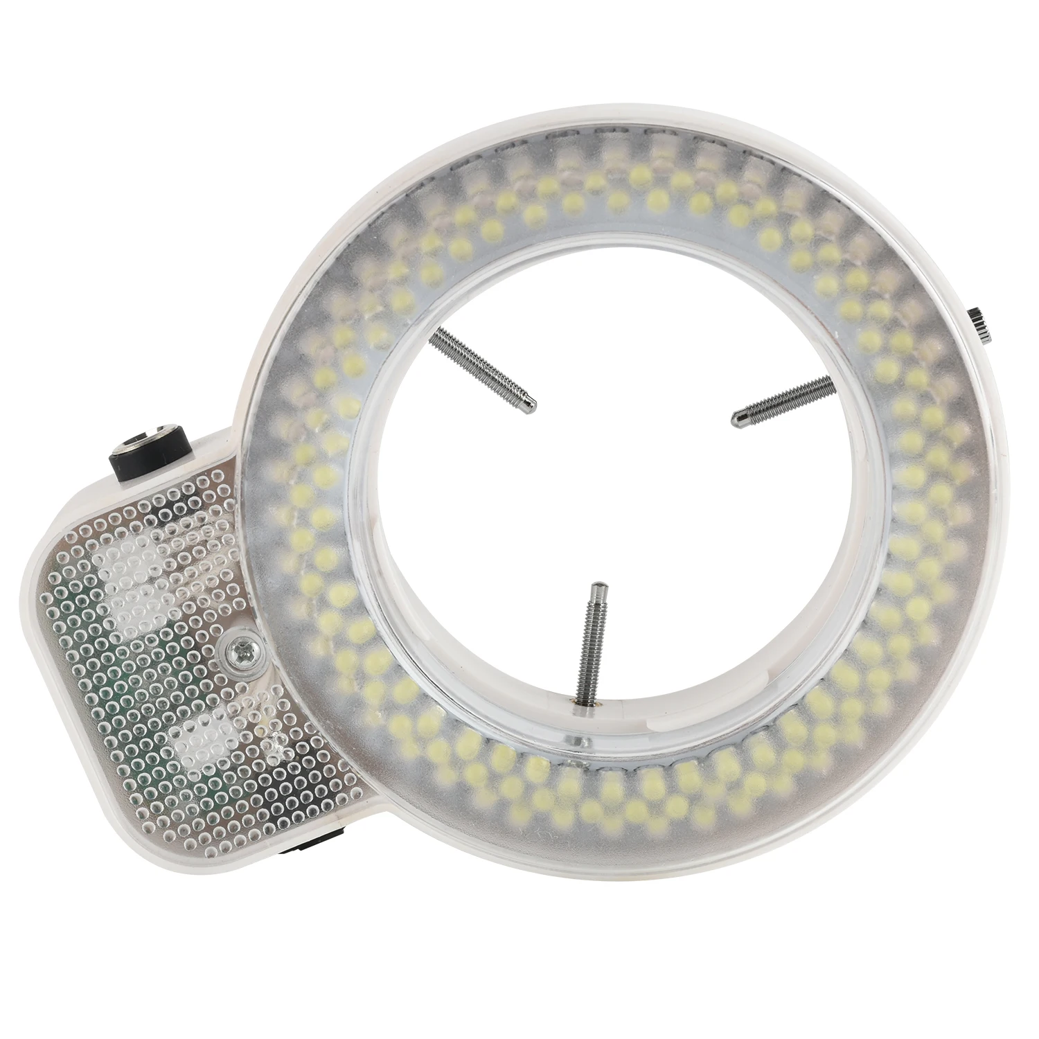KOPPACE 144 LED خرزة مصباح 61 مم واجهة التثبيت مجهر ستيريو مصدر إضاءة حلقي قابل للتعديل