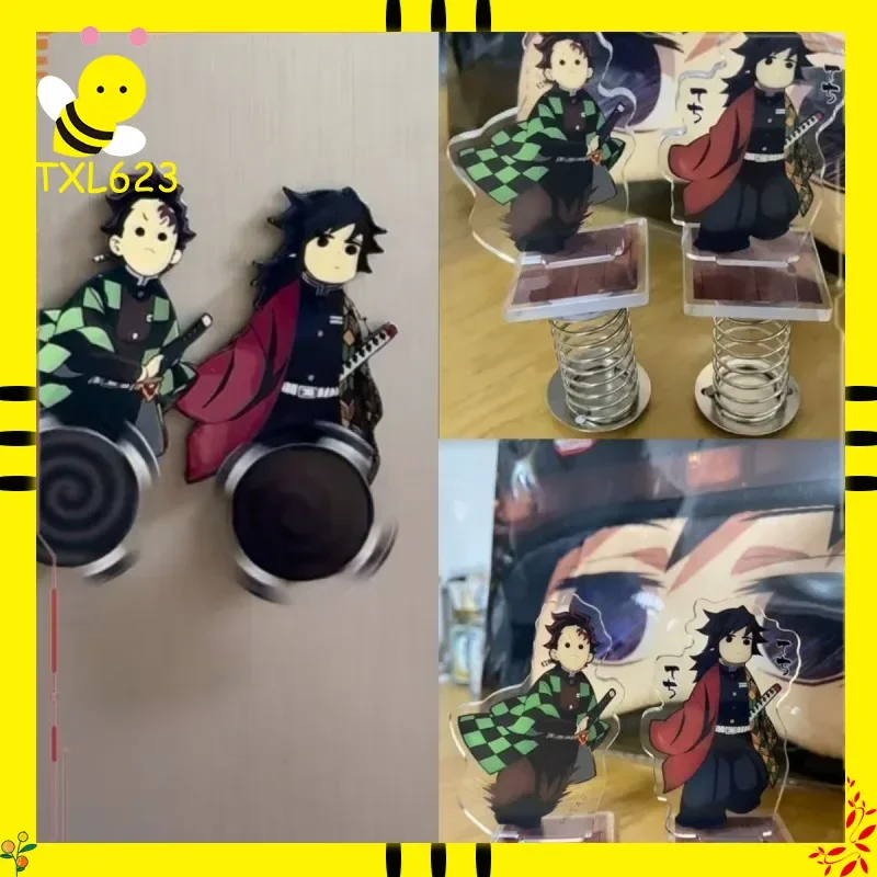 حامل أكريليك أنيمي Demon Slayer يتميز بلوحة زنبركية ملصق مغناطيسي Tomioka Giyuu وTanjirou لهواة الجمع والمعجبين #1