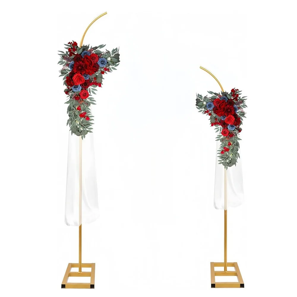 

1.9/2.4m Set of 2 Metal Wedding Arch, Balloon Arch Backdrop Arch Stand for Wedding Bridal Garden Yard Indoor Outdoor Party Decor