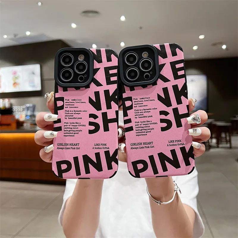 Trendy Pink Eagle Eye Camera Protection Silicone Protective Case For iphone 11 12 13 14 15 Pro X XR Xs Max 7 8 Plus SE 2020