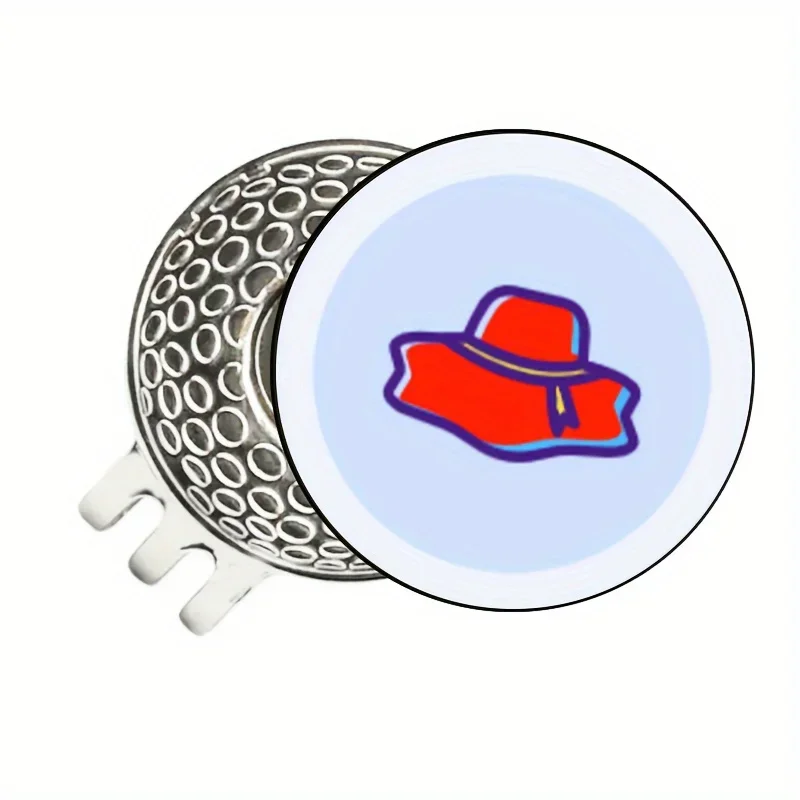 C magnetic clip, used for cute and fun golf caps with movable ball markers, golf accessories, perfect golf decorative gifts