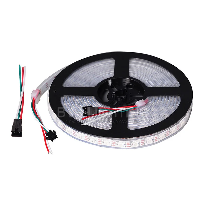 WS2812b 2812 LED Strip 1m 4m 5m 30 60 100 144 leds/m IP30 IP65 IP67 Waterproof Black PCB White PCB DC5V