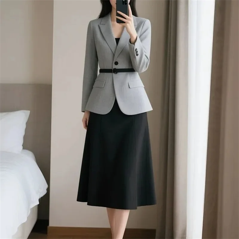 春と秋のレディースジャケット レディースファッション 気質 高級感 スーツジャケット レディース通勤服 トレンド アウターウェア コート