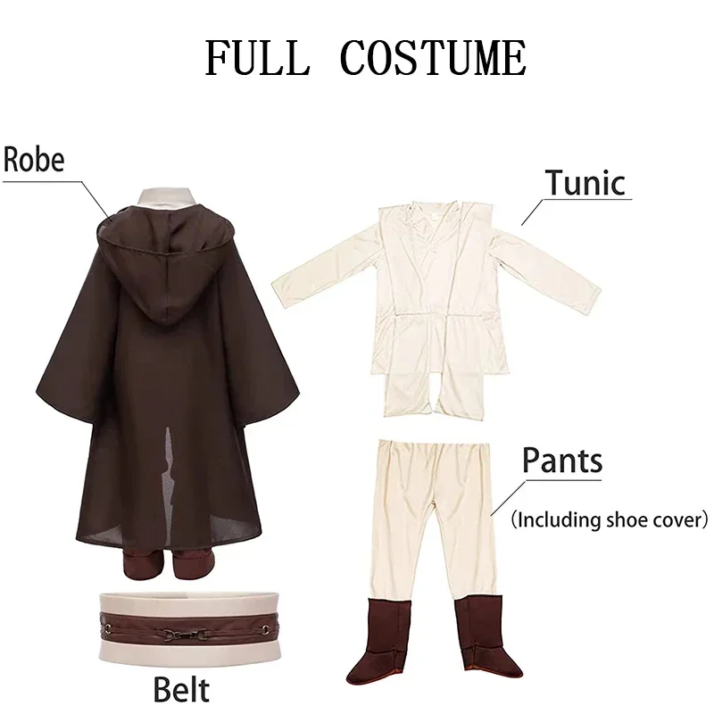 Costume d'Halloween à Capuche pour Enfant, Cosplay de ix, Vêtements Everak, Complètement Imbibé, Tim Masade, Jedi Kokor