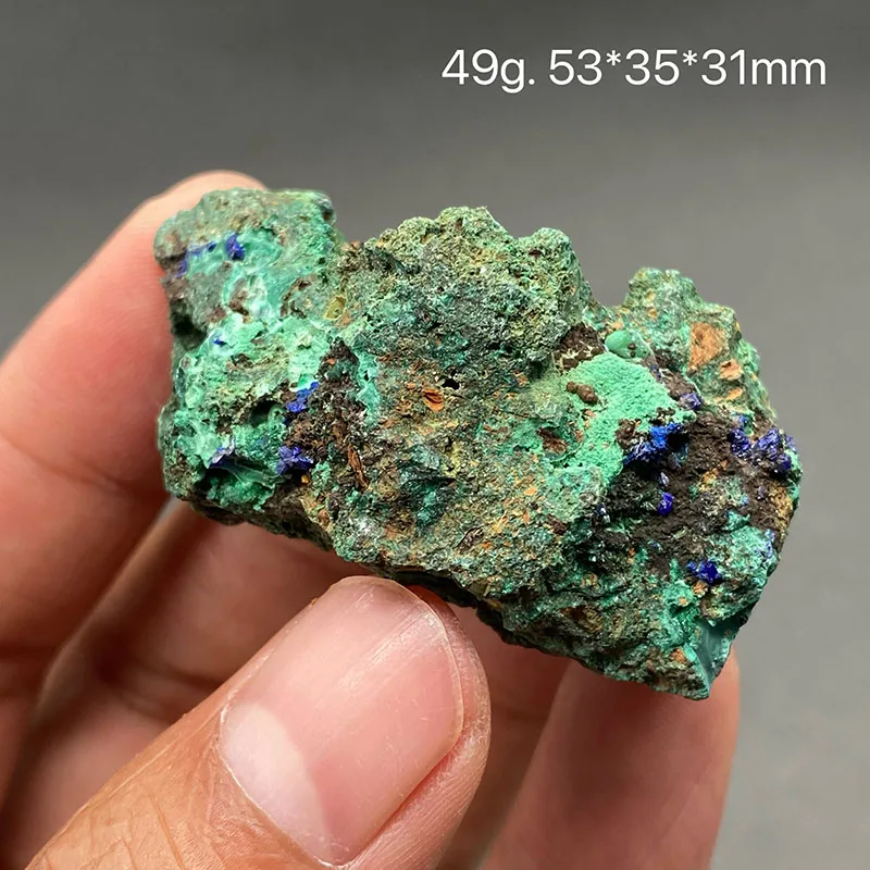 100% natural Malachite and azurite are symbiotic gem minerals, jewelry accessories beads