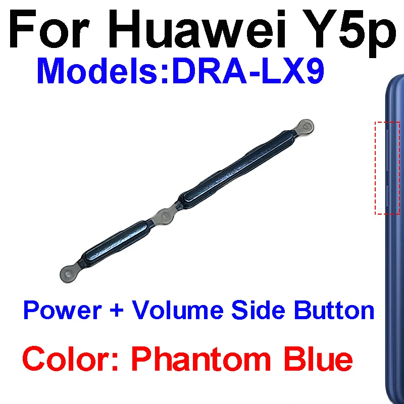 لهواوي Y5p Y6P Y7p Y8p Y8s على إيقاف زر الطاقة حجم الجانب مفتاح فليكس كابل إصلاح قطع الغيار