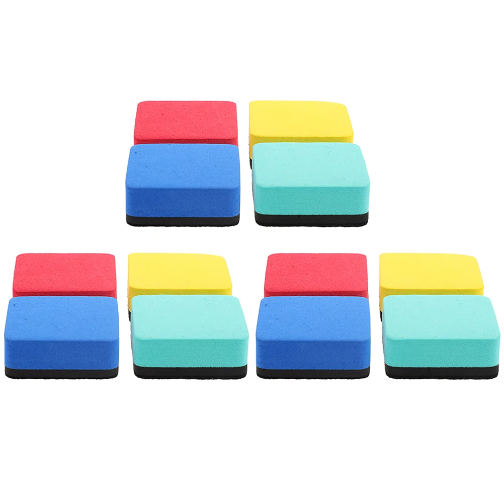 

12 Pcs Whiteboard Eraser Office Reusable Accessories Detergent Portable Magnet No Burrs Erasers Dry Eva