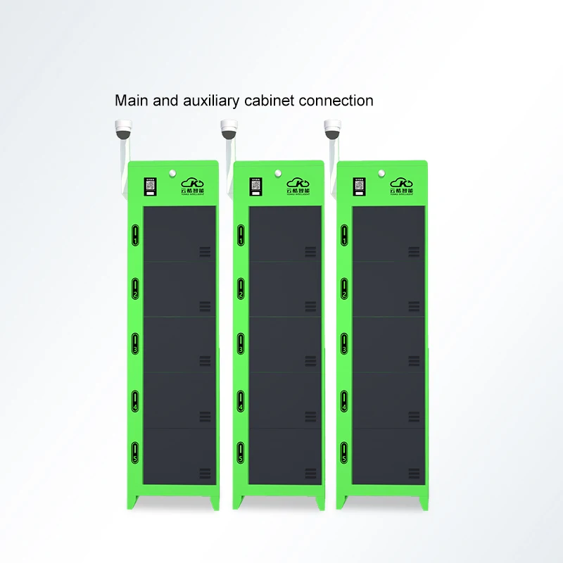 Top-Serviceable 5 Slots Electric Vehicle Swap Cabinet Outdoor Power Charging Station for Electric Bikes Scooters
