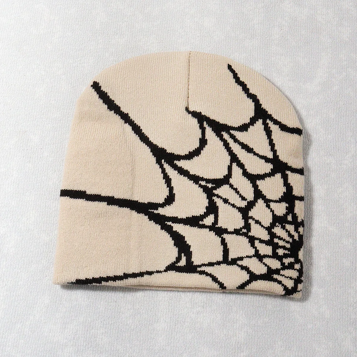 الحياكة شبكة العنكبوت تصميم قبعة Skullies Beanies للرجال النساء البلوز كومة قبعة Y2k القوطي قبعات صغيرة دافئة جديد الهيب هوب قبعة الشارع