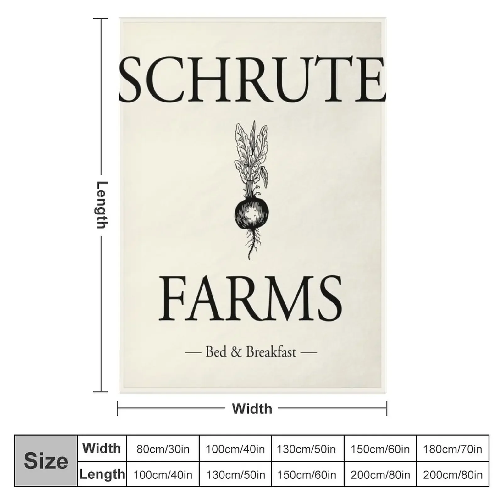 Schrute Farms Throw Blanket Thermal Quilt Blankets