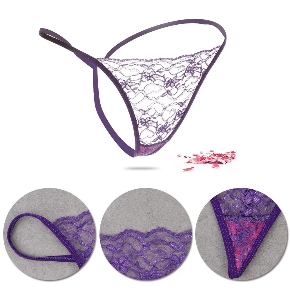 

10pcs Random Transparent Underpants Thong G-String Low Waist Briefs Lace Panties Sexy Lingerie