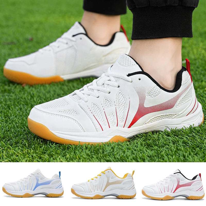 

Новые кроссовки для бадминтона, мужские теннисные дышащие нескользящие спортивные туфли для мужчин и женщин