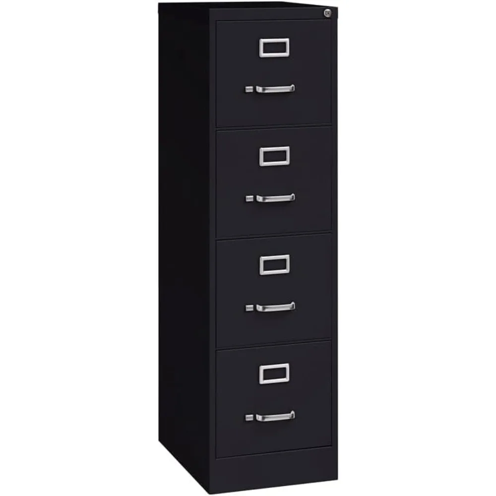 

4 Drawers 52" Vertical Black Metal Filing Cabinet Lockable Pre-Assembled Stationary Legal/Letter