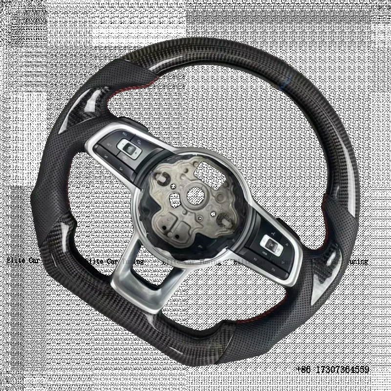 

Carbon Fiber Steering Wheel with LED for vw Mk6 Mk7 6 GTI 7 R 6 Golf 7style Leather
