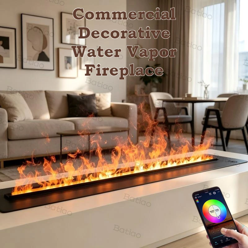 Remote Control Cool Mist Fireplace,Realistic Water Vapor Flame Humidifier decorative fire mist gold mist light fireplace firepit