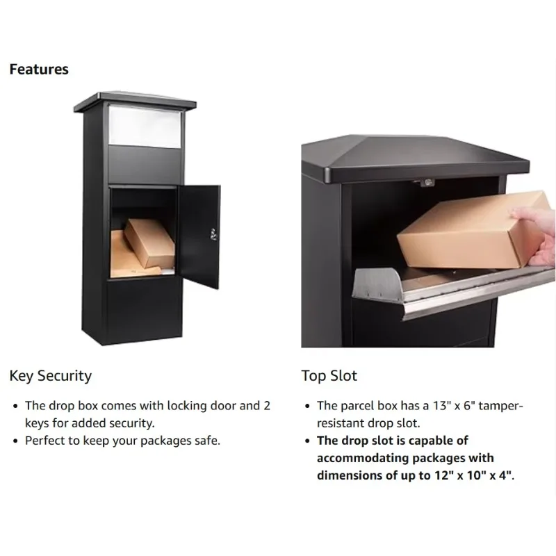 

Receptacle Postal Box Standalone Mailbox Letter Box Post Box Mail