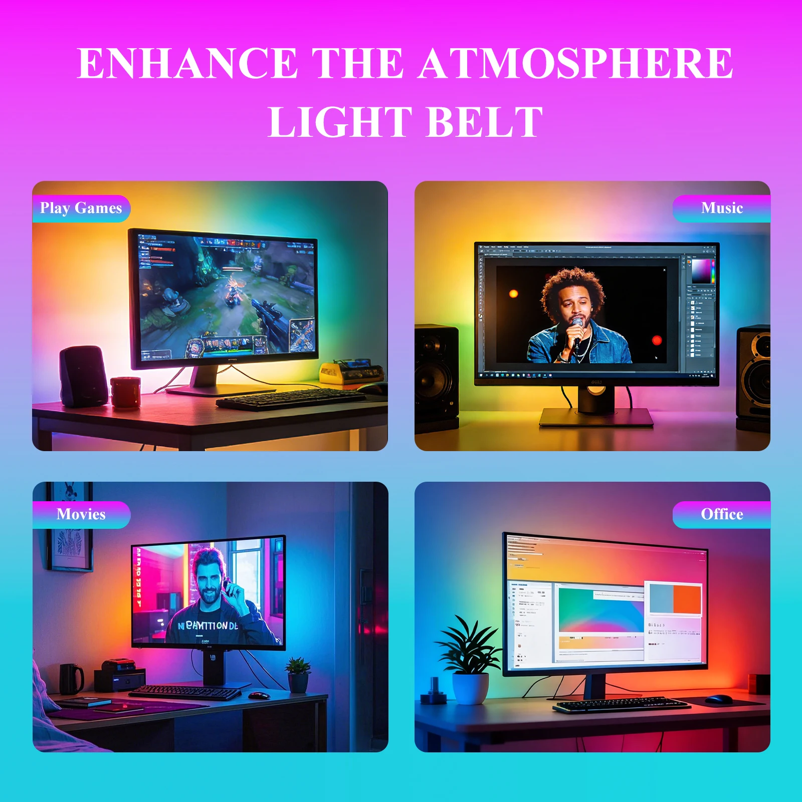 Bluetooth APP Kontrolü RGB Mon - Led Strip Lights incelemesi ve fiyatı