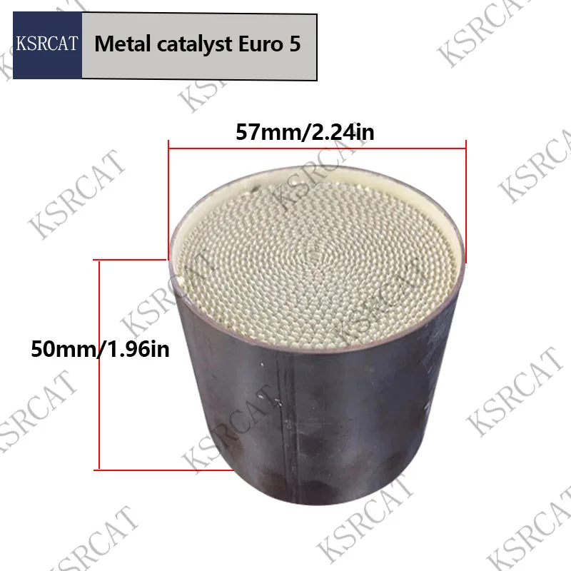 Euro 5 57*50mm evrensel üç yollu katalitik katalizör egzoz susturucu susturucu katalitik dönüştürücüler