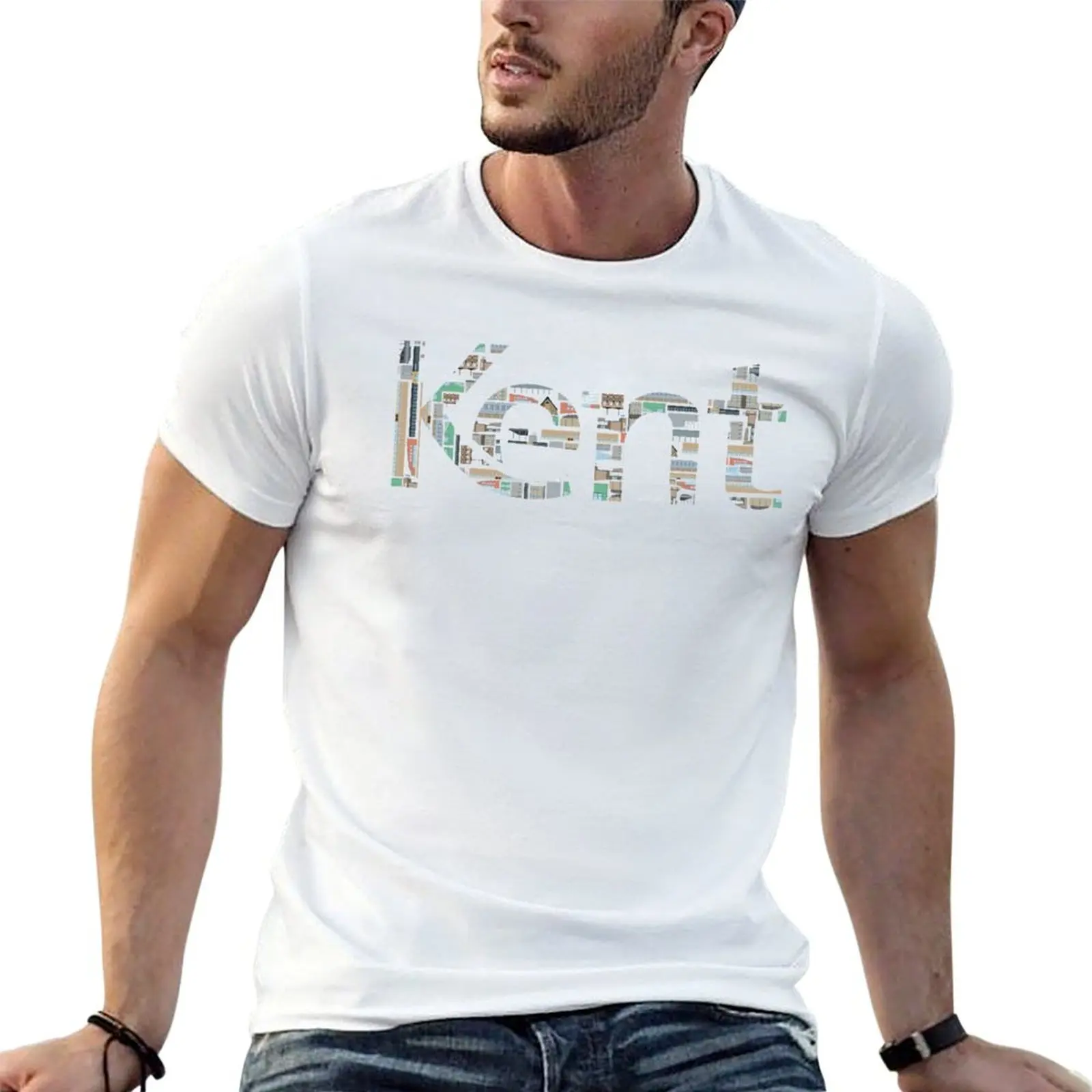 

t plain kent luxury buildings T-Shirt for cotton black logo University shirt man t-shirt package of man