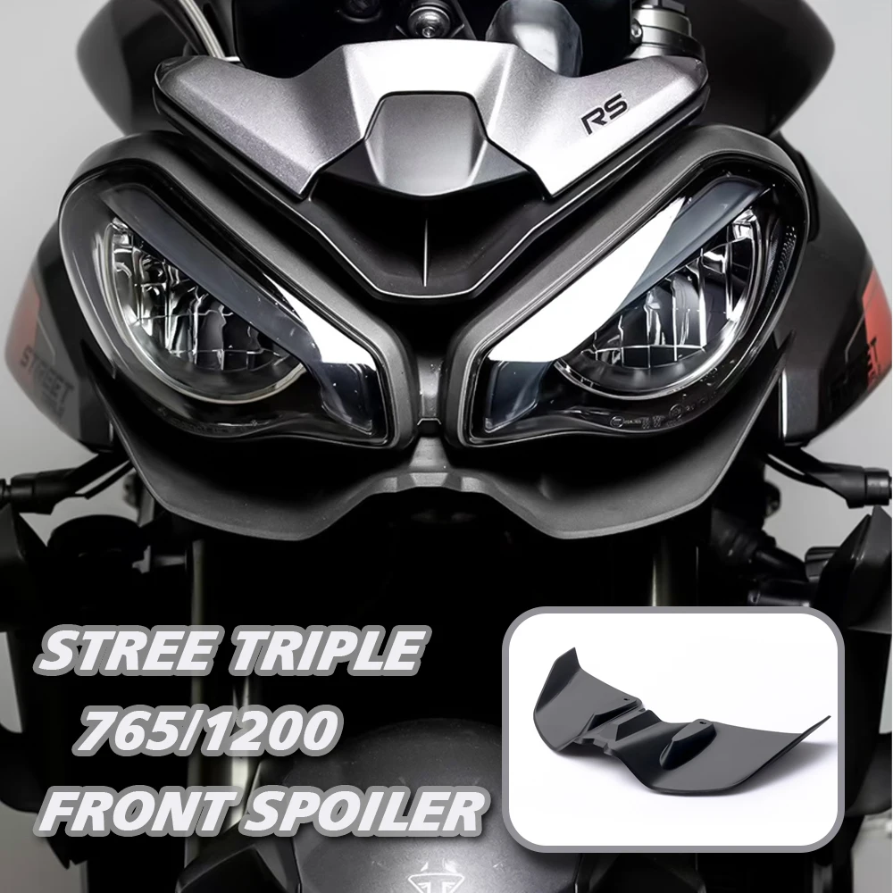 For Triumph Street Triple 765 RS 1200 RS Front Spoiler Lower Spoiler Lower Lip GP Wing Downforce Naked Frontal Spoilers