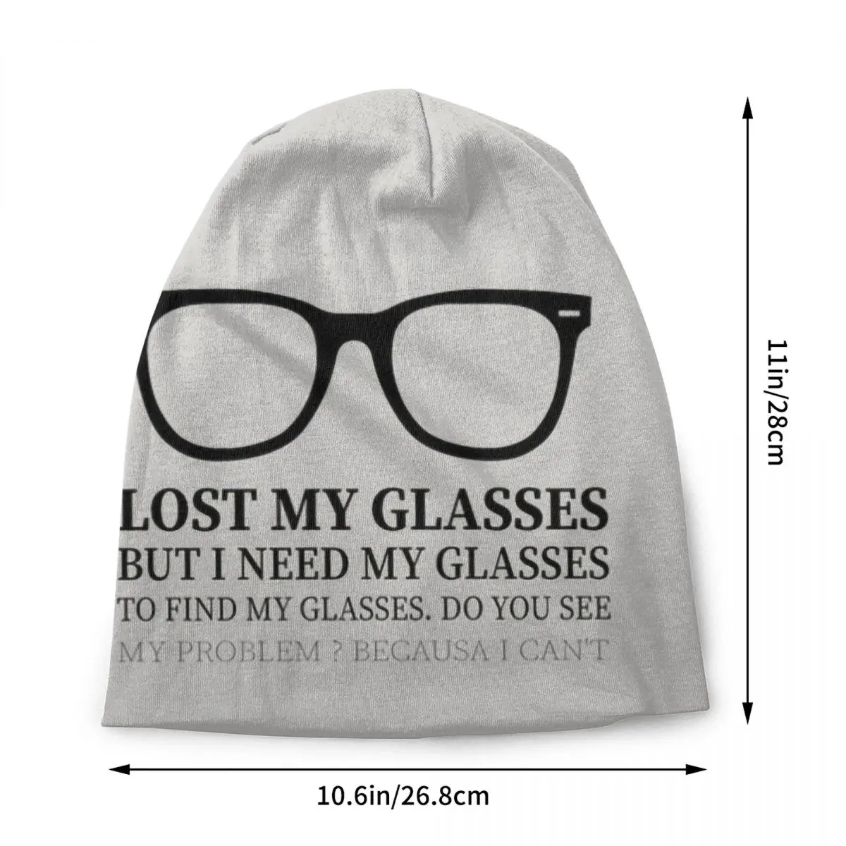 Funny Geek Lost My Glasses Bonnet Hats Fashion Knit Hat For Men Women Winter Warm Optometrist Skullies Beanies Caps