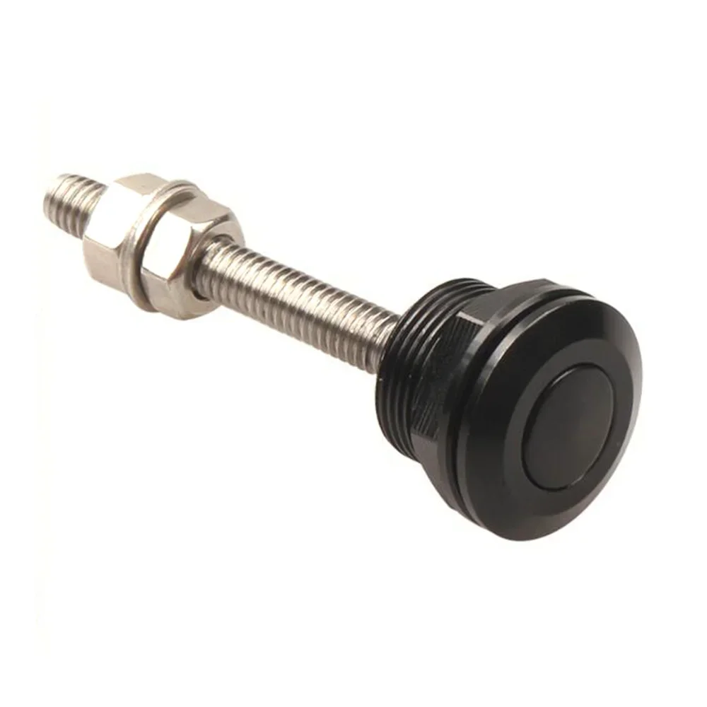 Black 22mm Quick Release Latch Push Button  Aluminum Car Hood Pins Lock Clip Kit Mini Engine Cover Lock Universal