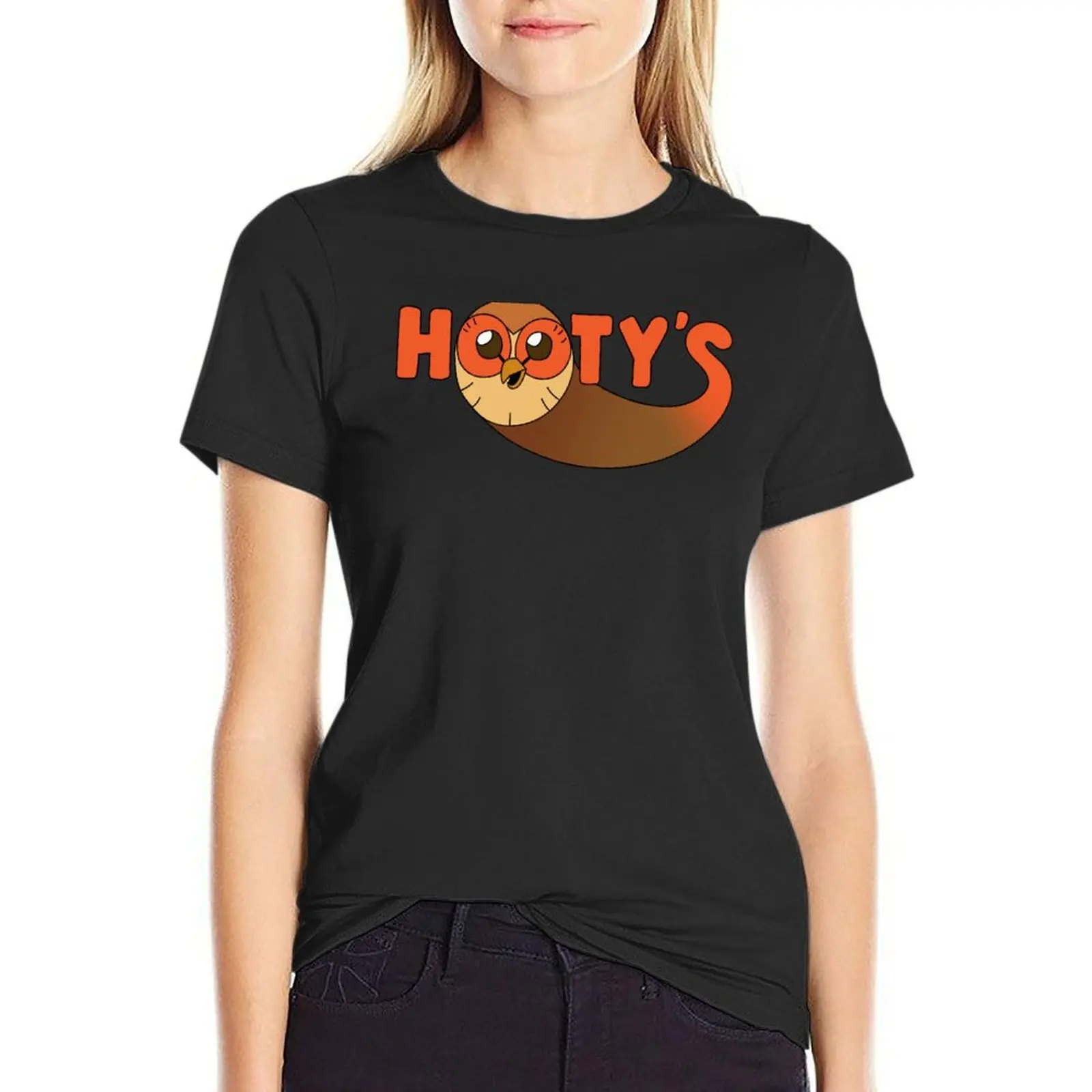 

Hooty's Logo T-Shirt customizeds kawaii clothes quick-drying t-shirt dress for Women graphic