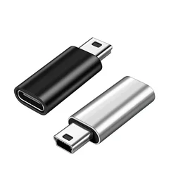 Adapter Mini USB na typ C 5-pinowe męskie złącze Mini USB na żeńskie złącze transferu danych USB typu C do kamery GoPro MP3 PC Conventer