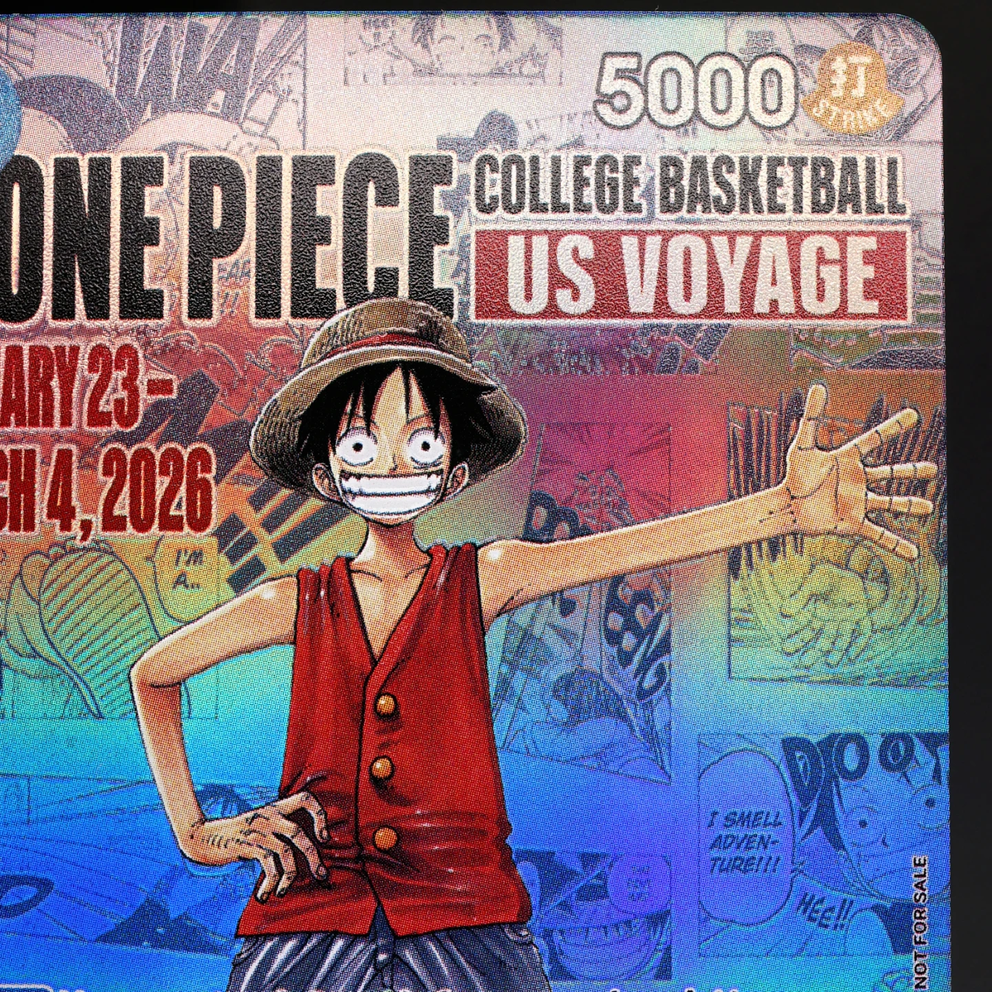 One Piece TCG Luffy Basketball Promo Card