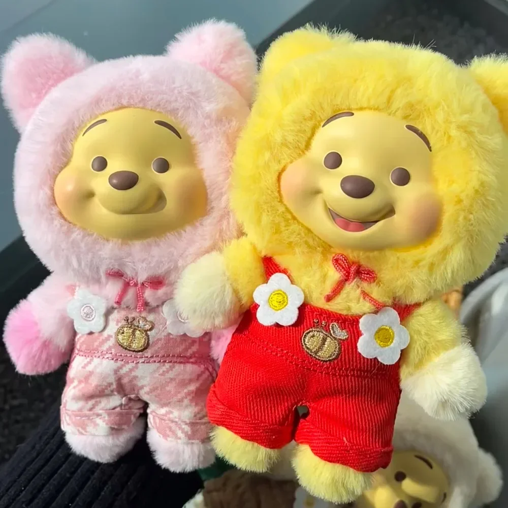 Novo original winnie-the-pooh doce urso série caixa cega brinquedos boneca bonito na moda periférica caixa mistério ornamento brinquedo de aniversário presente