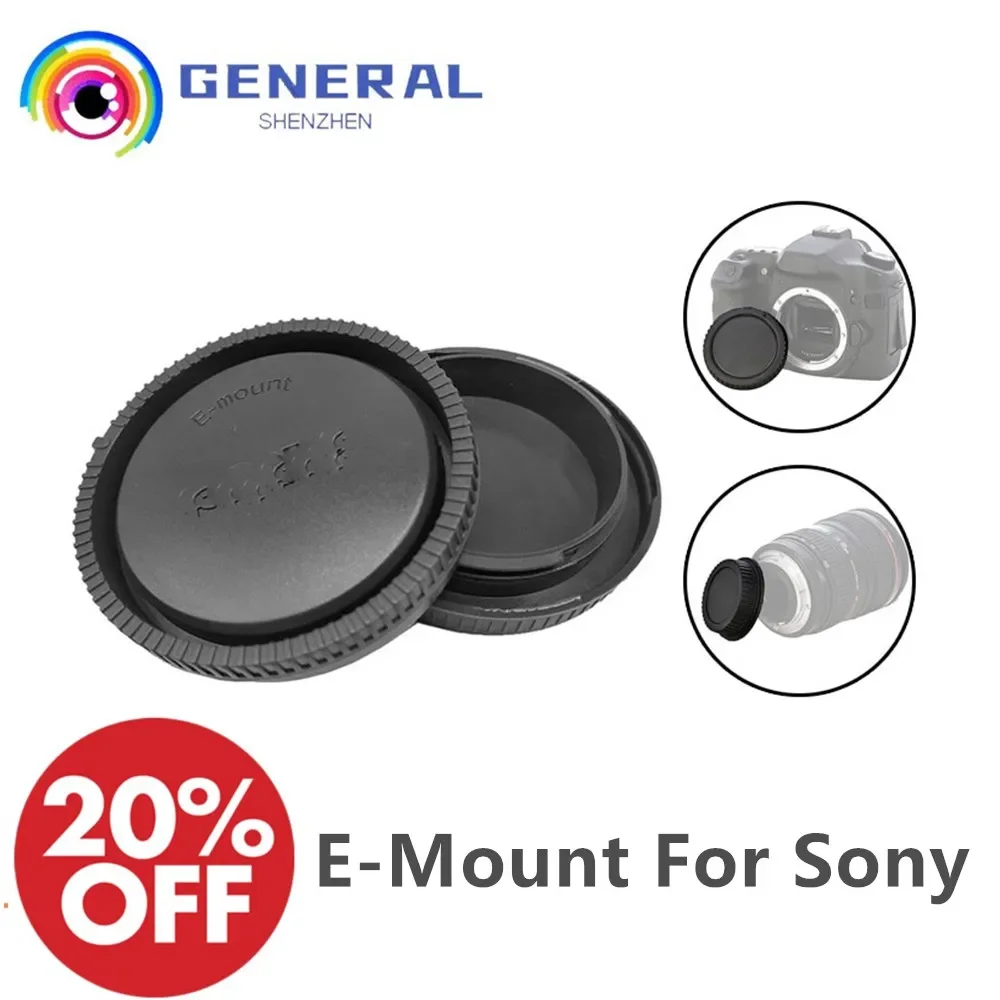 Rear Lens Cover+Camera Body Cap Anti-Dust for Sony E Mount NEXC3/5/5N/6/7 A7 A7II A7s a9 a7r3 A7r4 A3000 a5100 A6000 a6300 a6500 