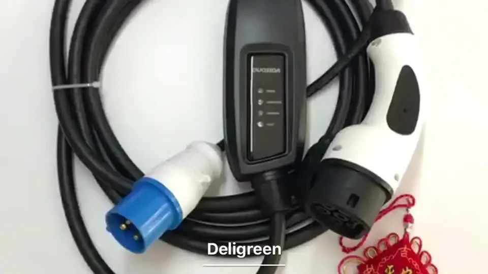 2018 Duosida 16a Ev Car  Manufacturer Portable Charger Type 1  2 Coiled Evse