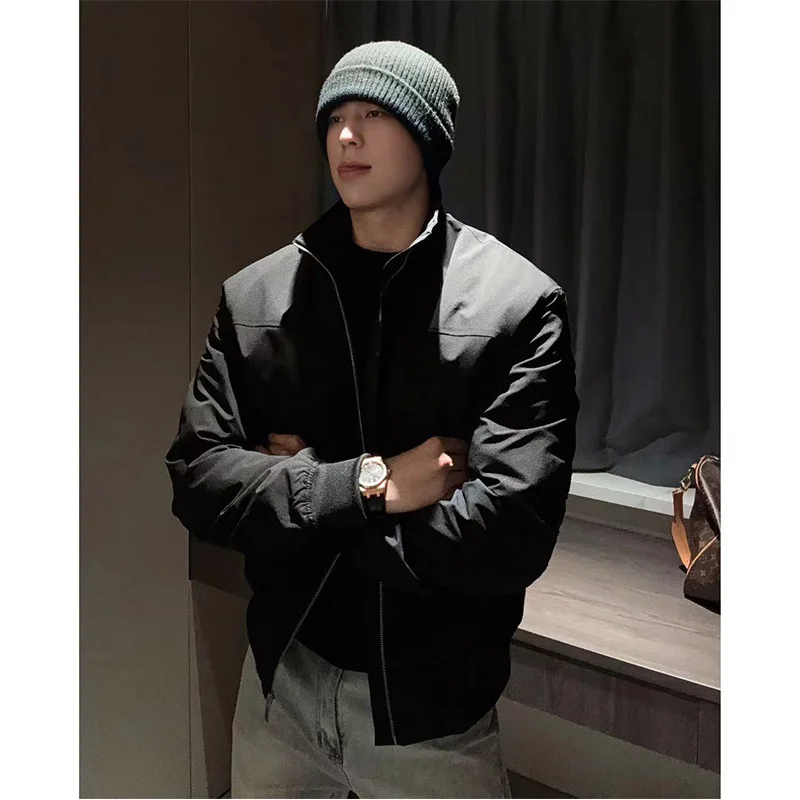 

GTLA Men's Thiened Cotton Jaet 's Coat Winter Windproof Waterproof Baseball Sle Outerwear Warm Casual Long Sve