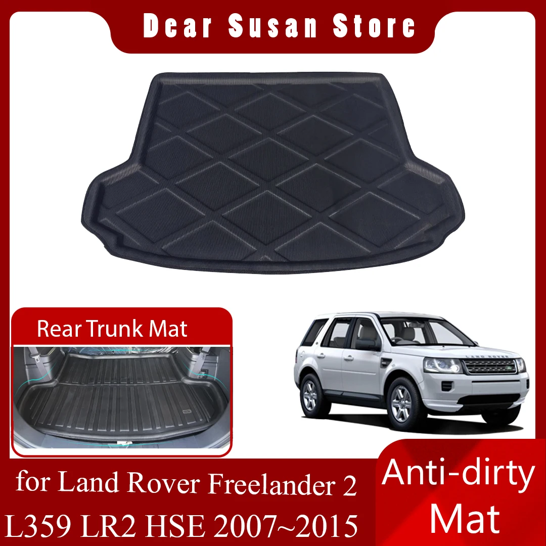 

Car Rear Trunk Mat for Land Rover Freelander 2 TD4 L359 LR2 HSE 2007~2015 Luggage Tray Panel Pad Space Liner Custom Accessories